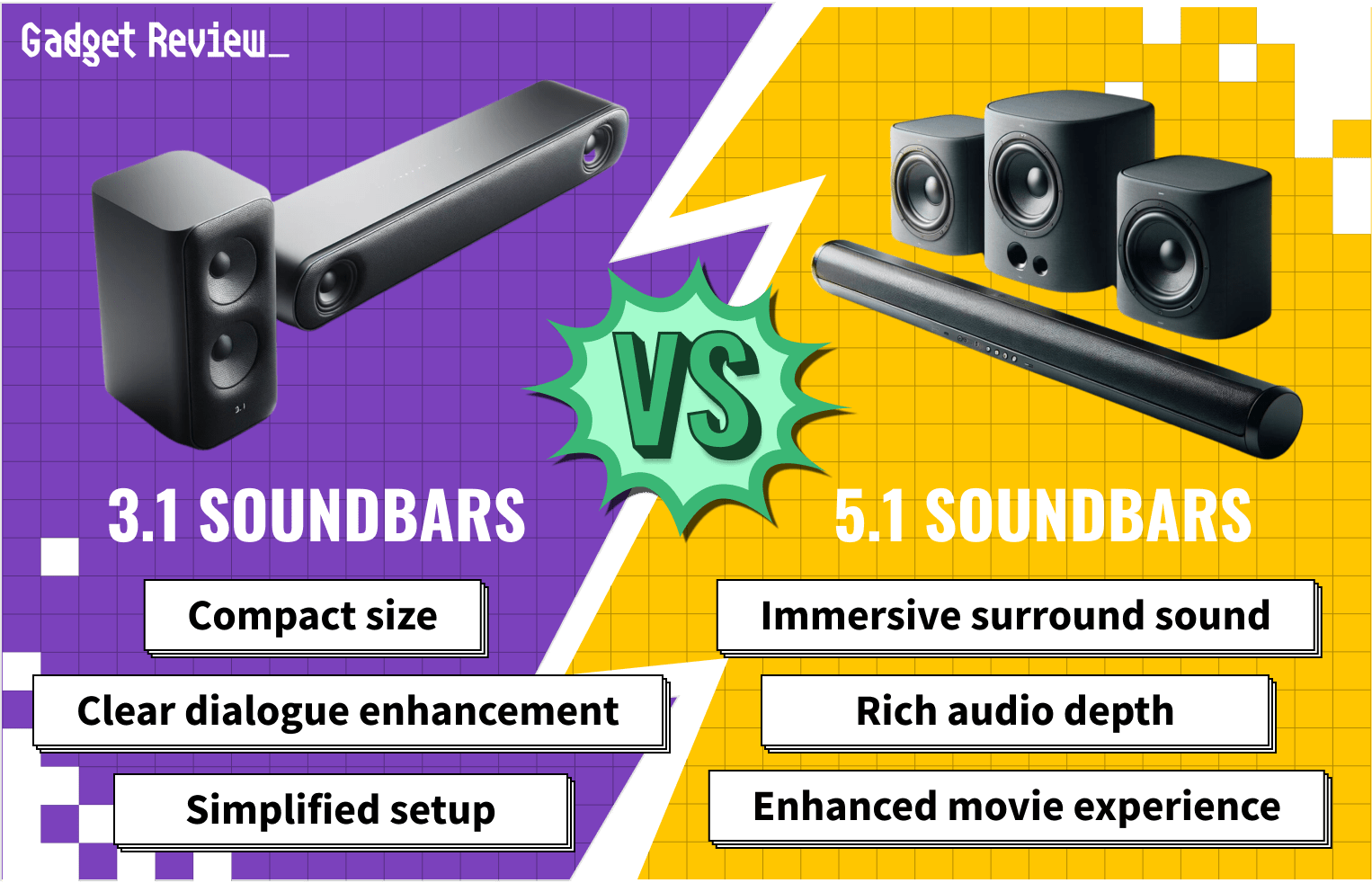 5.1 Vs 3.1 Vs 2.1 Soundbar