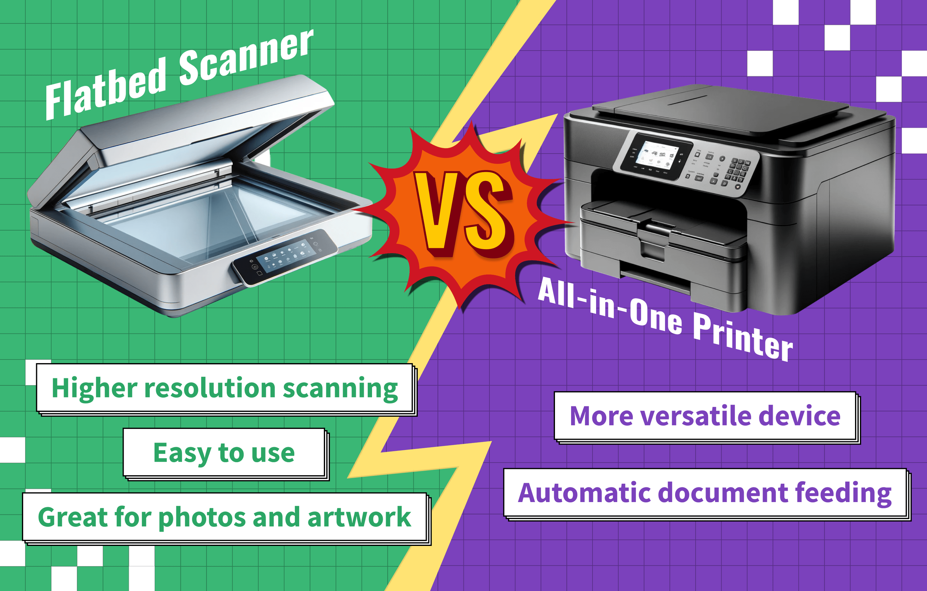 flatbed scanner vs all in one printer guide