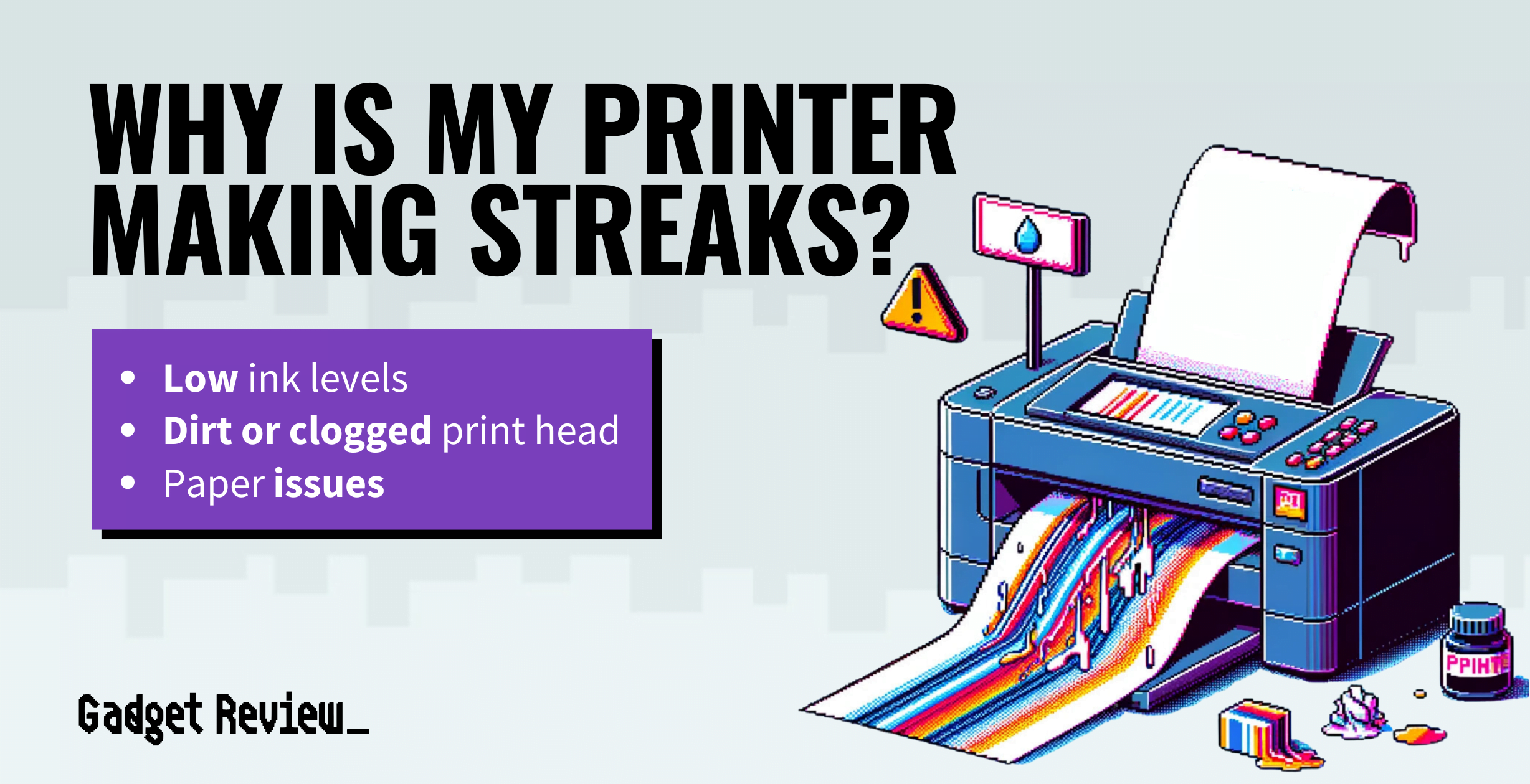 why is my printer making streaks guide
