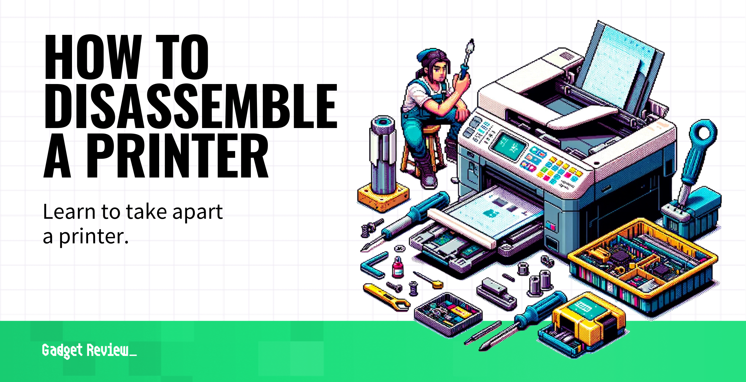 how to disassemble printer guide