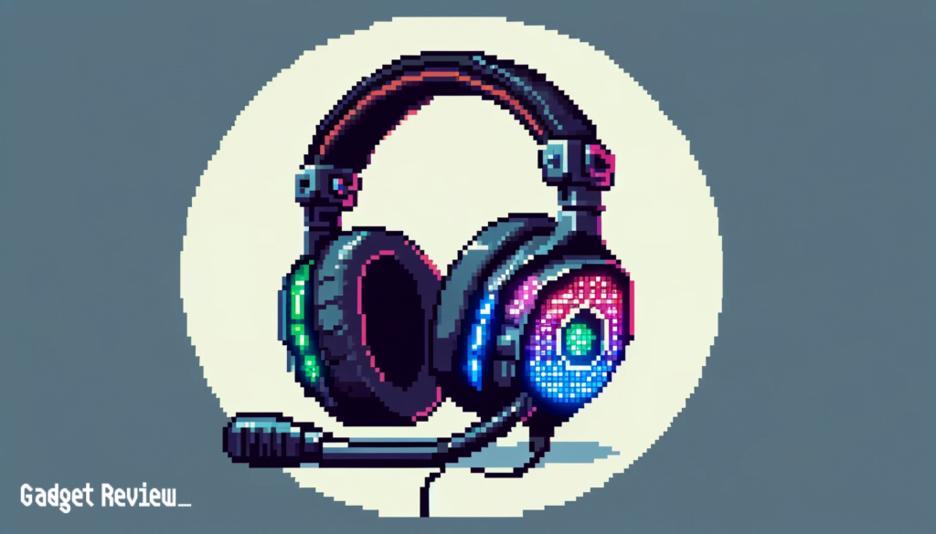 headset with a lot of lights
