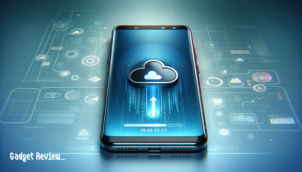 phone being backed up to the cloud