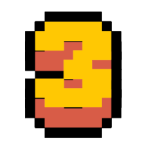 GR video game font numbers 1-15