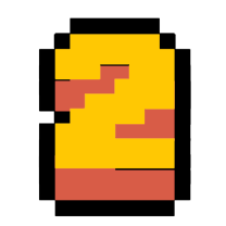 GR video game font numbers 1-15