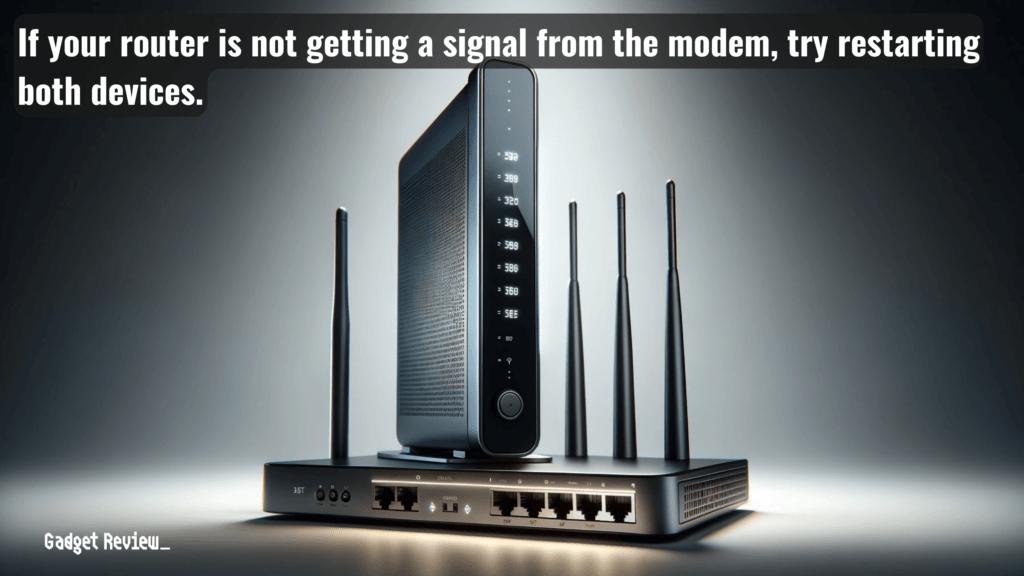 A router and a modem