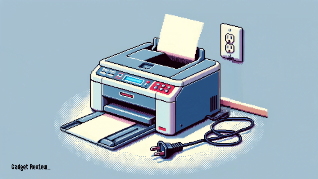 printer unplugged from the outlet