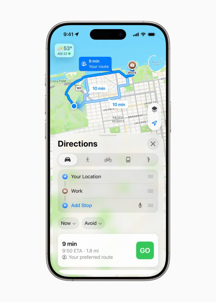 IOS 26 map