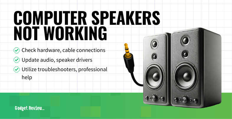 computer speakers not working guide