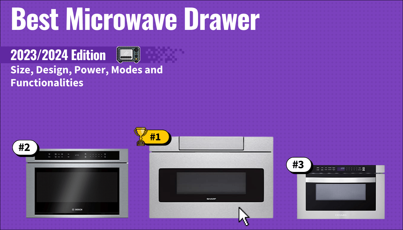 best microwave drawer featured image that shows the top three best microwave models