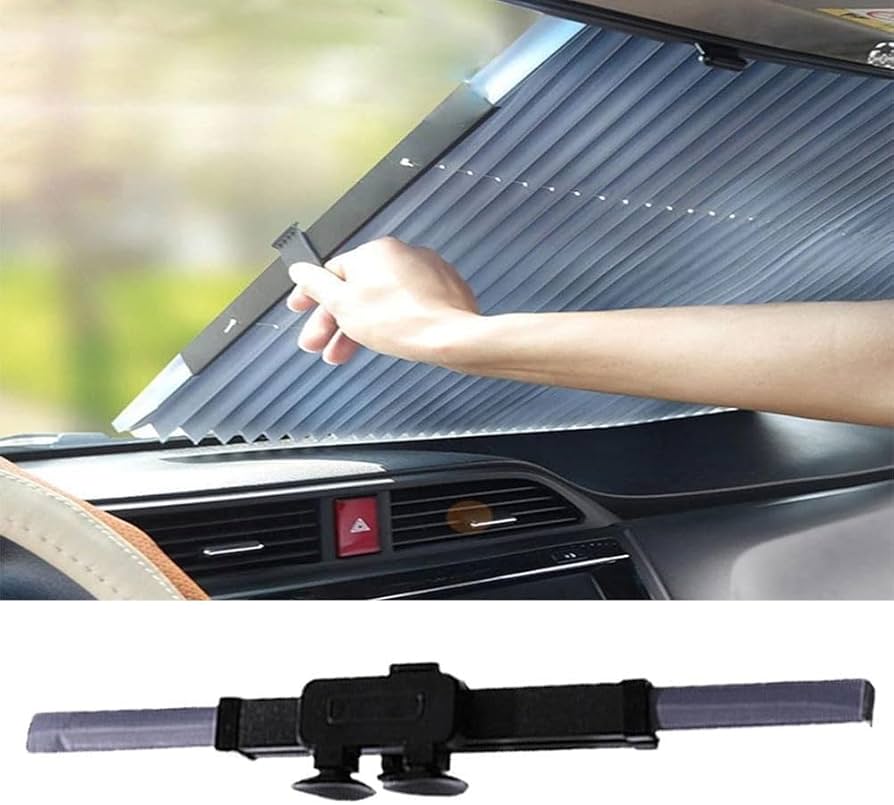 Sina Retractable Windshield Sun Visor