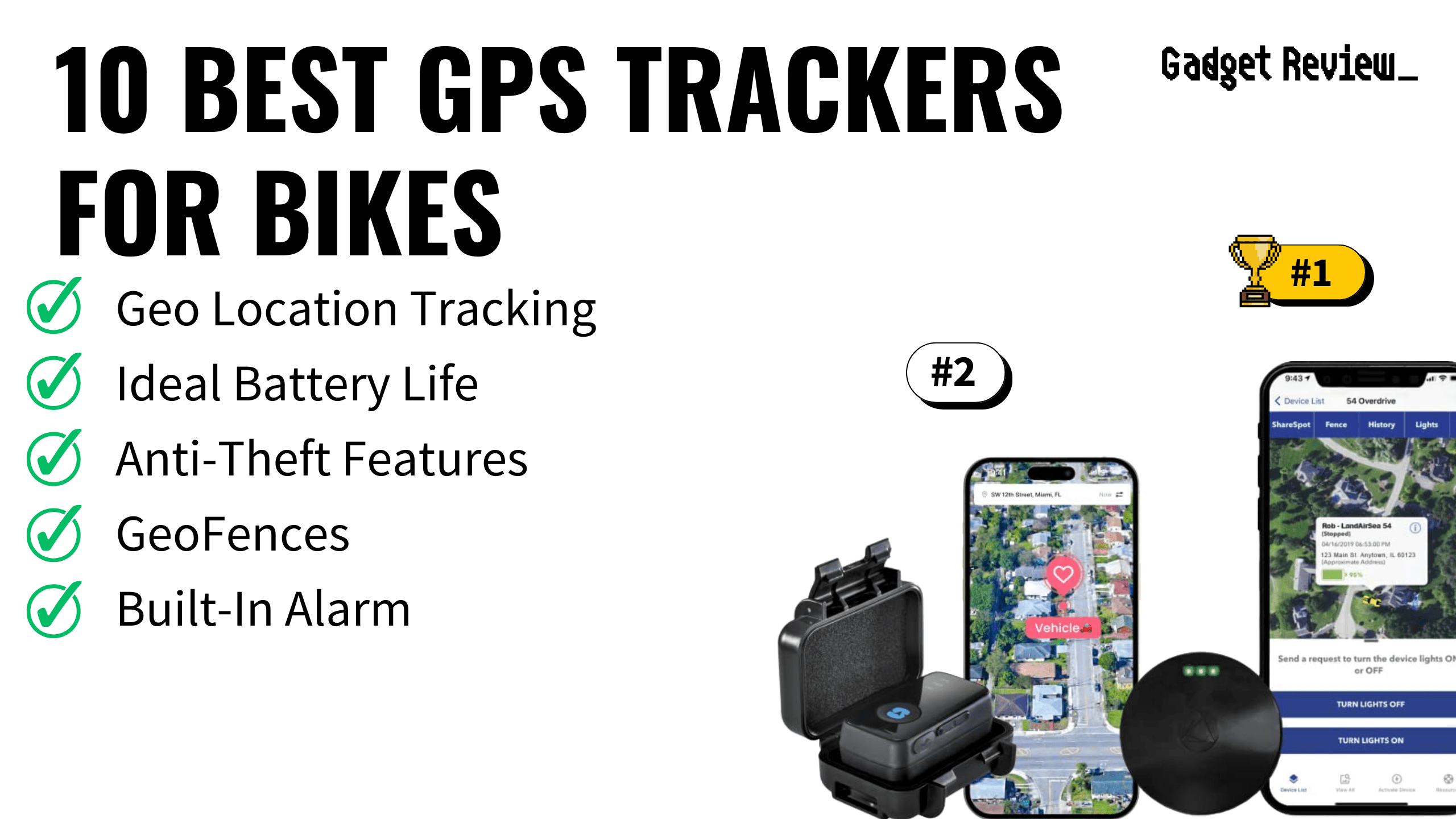 best gps trackers bikes featured image that shows the top three best gps tracker models