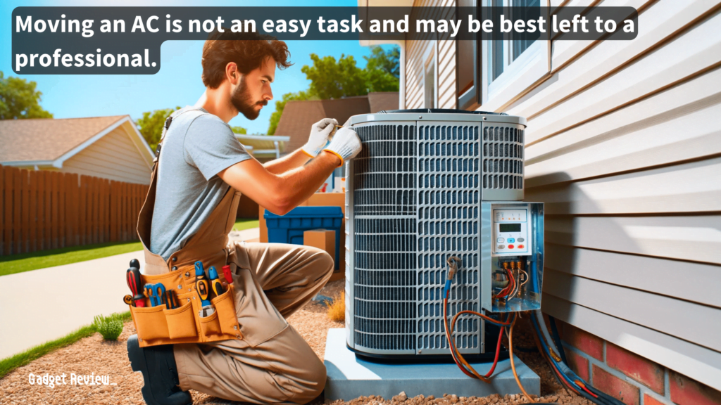 Technician Repairing an Air Conditioning Unit