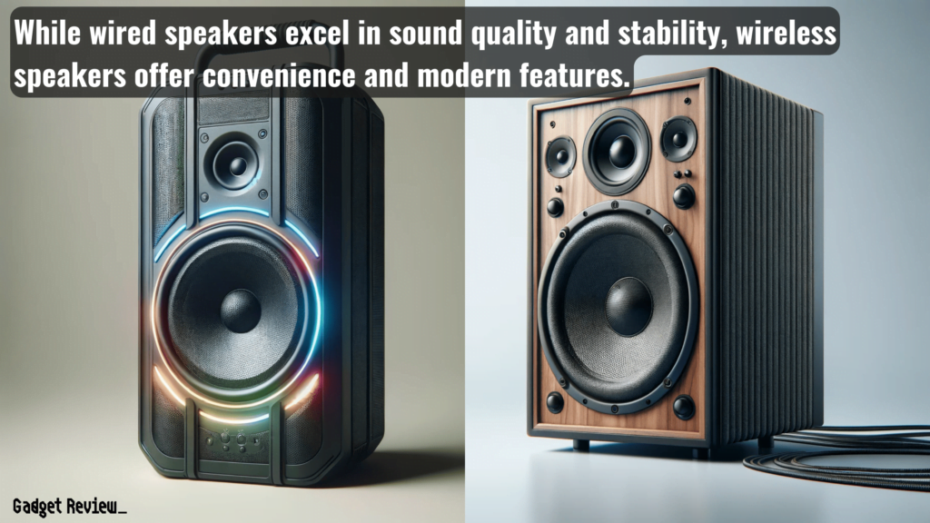Wired and Wireless Speakers