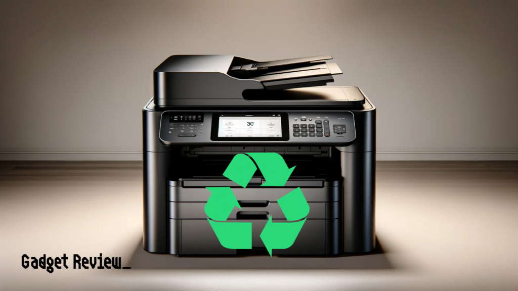 all in one printer with recycle symbol