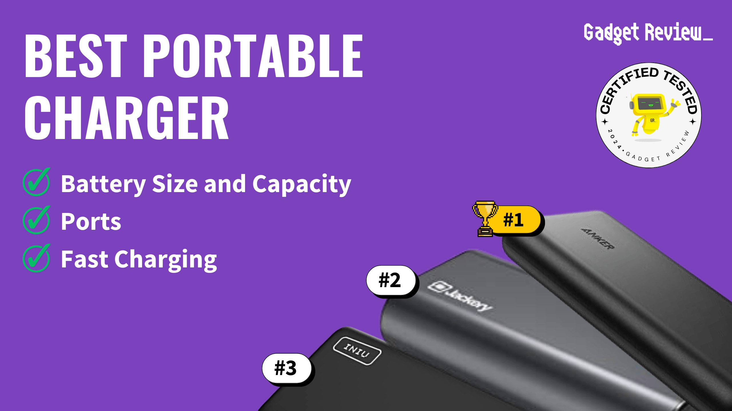 best portable chargers guide that shows the top best charger model