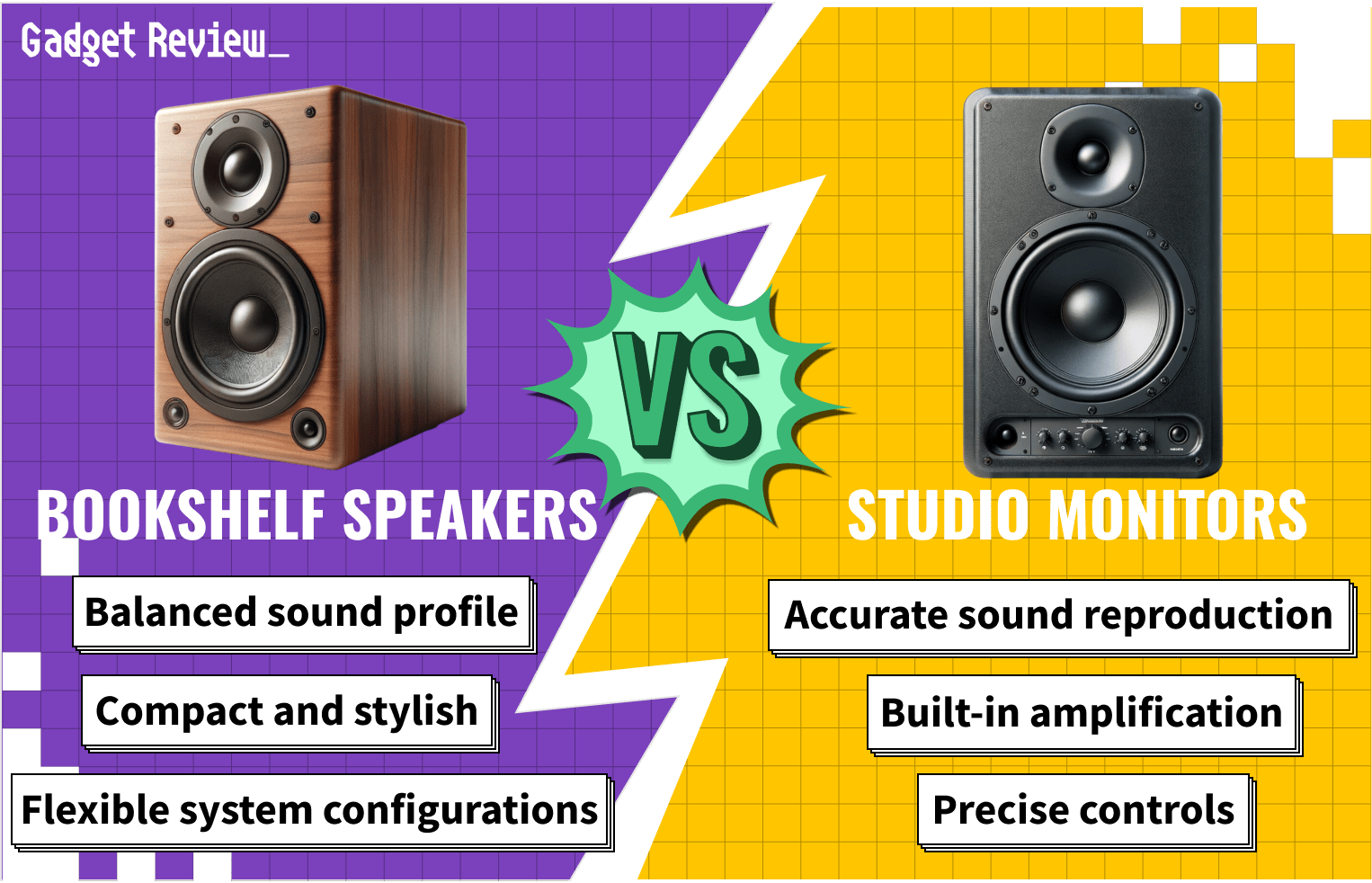 Bookshelf vs Monitor Speakers