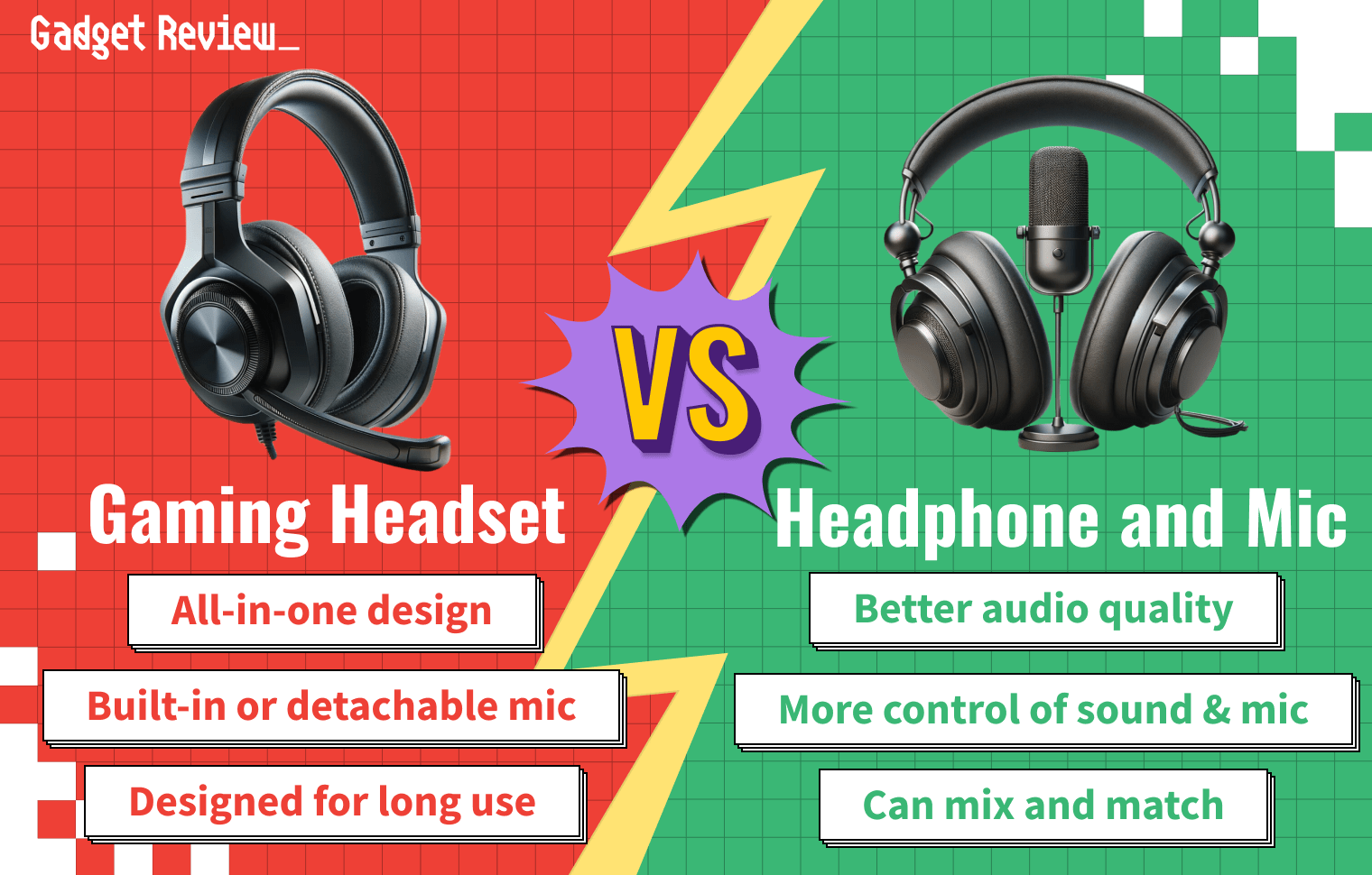 gaming headset vs headphones and mic guide