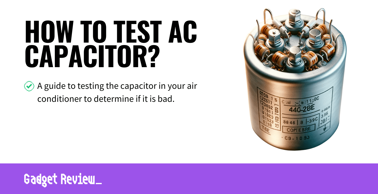 how to test ac capacitor guide