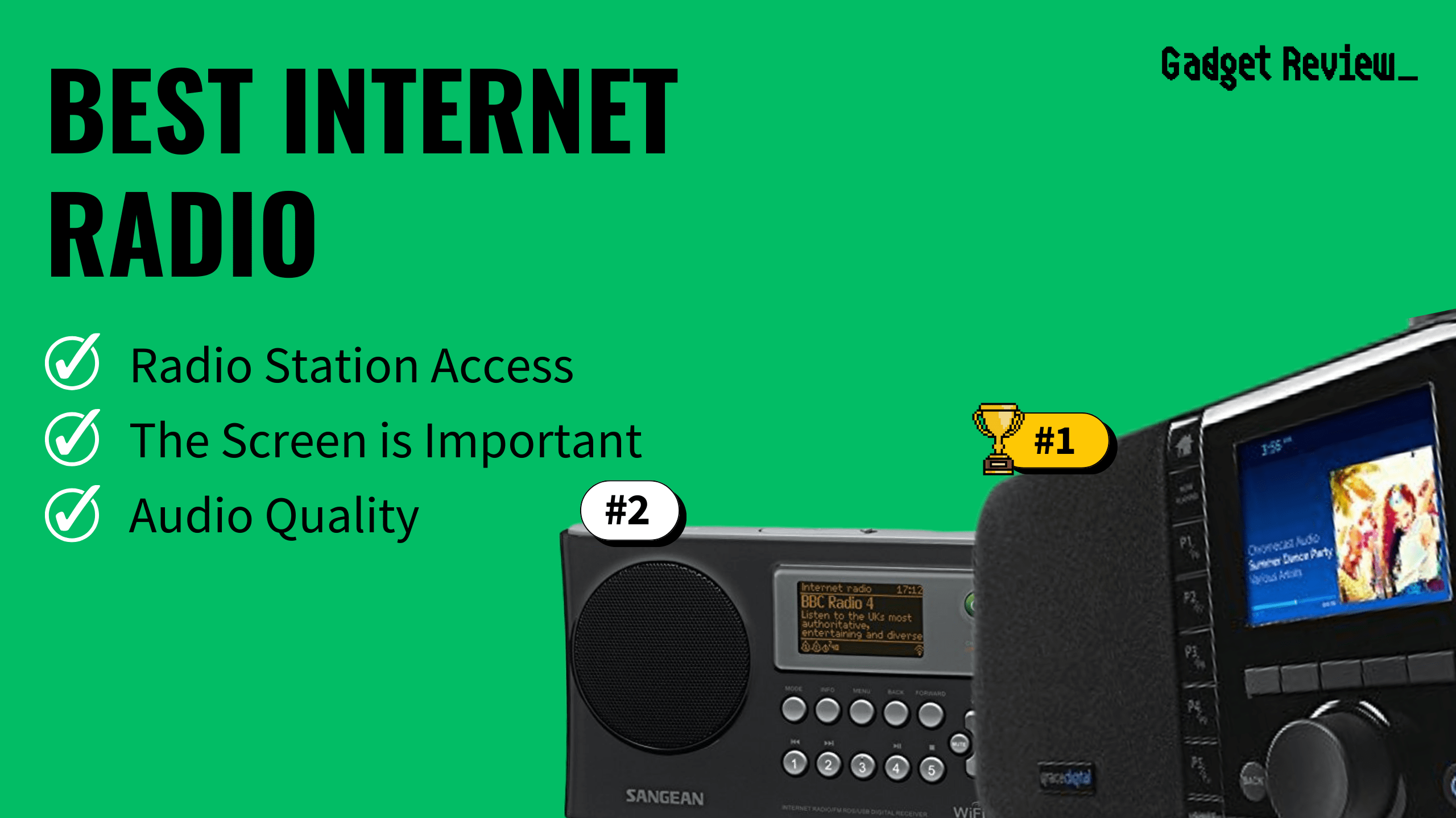 best internet radio featured image that shows the top three best speaker models